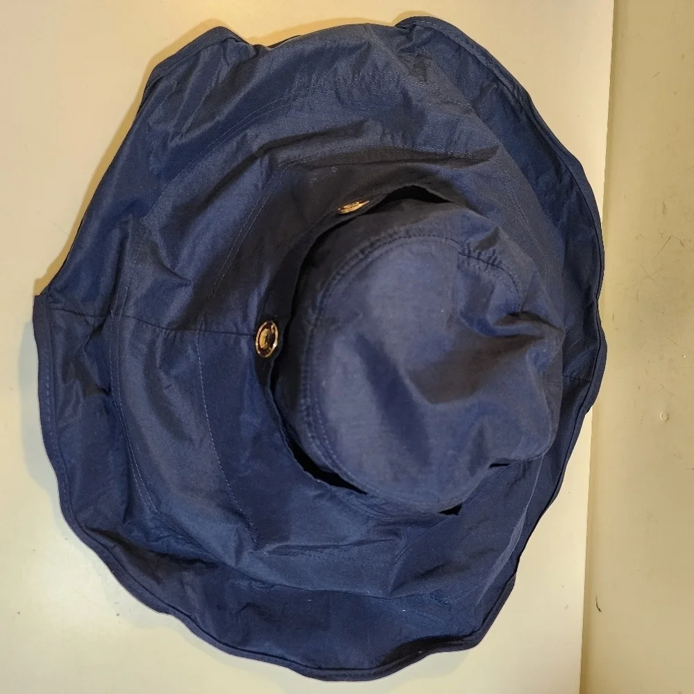 Fashion Women's Blue Wide Sun Convertible hat